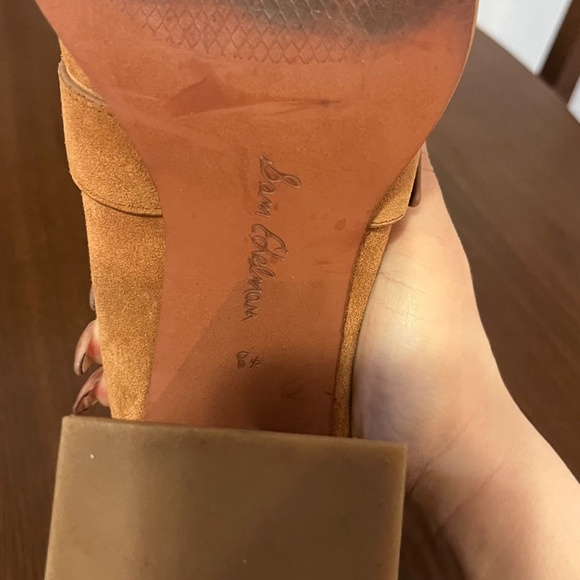 Camel Suede Heels - Picture 7 of 11